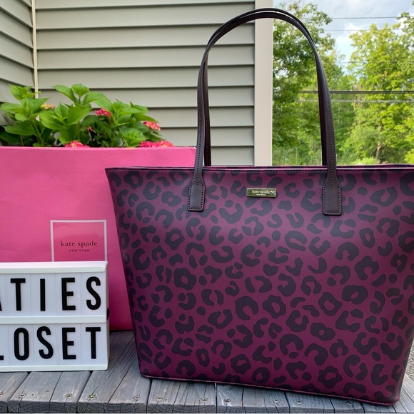 NWT ANIMAL PRINT KATE SPADE LARGE SHOULDER BAG - Picture 13 of 13